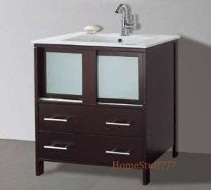 30 Contemporary Bathroom Vanity Bath Cabinet Set 8710  
