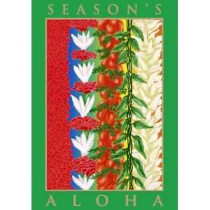  Hawaiian Christmas Cards Box of 12 Holiday Lei Kitchen 