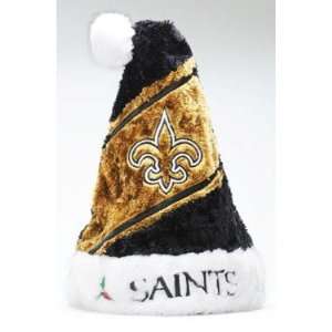   Orleans Saints NFL Colorblock Himo Plush Santa Hat