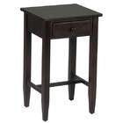 Office Star Products Accent Side Table with Drawer in Espresso Finish