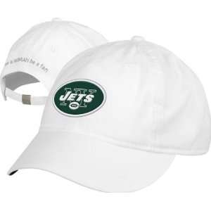 New York Jets Womens White Reebok Call Sign Charlie Adjustable Hat 