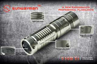 Sunwayman V10R Ti Titanium Magnetic Control Flashlight  