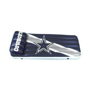   NFL Dallas Cowboys Inflatable Swimming Pool Lounge Float with Pillow
