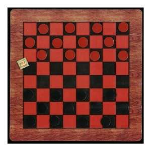  Magnetic Checkers Red and Black Motif Large Toys & Games