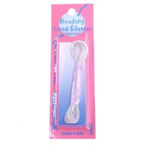  Stretchrite Extra Thin Beading Cord White Arts, Crafts & Sewing