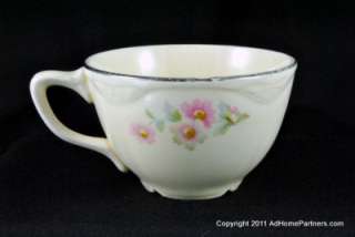 Homer Laughlin China Virginia Rose Cup with Saucer D52N8  