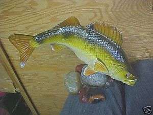 HZ Gorgeous Jennings Decoy Walleye fish Sculpture 2000  