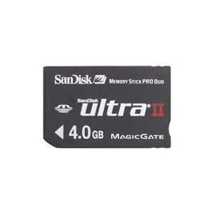  SanDisk 4GB Ultra II Memory Stick PRO Duo Card   4 GB 
