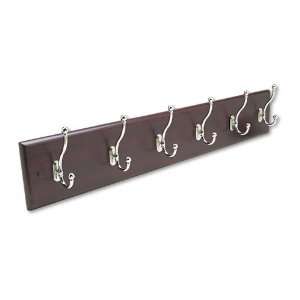  Safco Products   Safco   Wall Rack, Six Double Hooks, Wood 