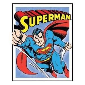 Superman Retro Panels Tin Sign , 13x16 