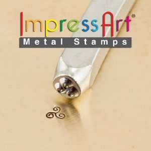  ImpressArt  3mm, Tri Swirl Design Stamp