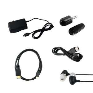   CHARGER+BLACK 3.5MM EARPHONE/MIC+MINI MICROPHONE FOR HTC EVO SHIFT 4G