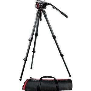  Manfrotto 504HD Head with 535 3 Stage Carbon Fiber Tripod 