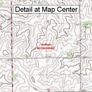   Quadrangle Map   Dedham, Iowa (Folded/Waterproof)