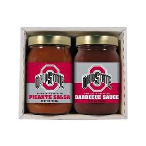 Ohio State Buckeyes NCAA Double Play (16oz BBQ Sauce, 16oz Picante 