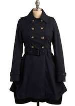 Sharp Dresser Trench  Mod Retro Vintage Coats  ModCloth