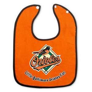  Baltimore Orioles Two Toned Snap Baby Bib Sports 