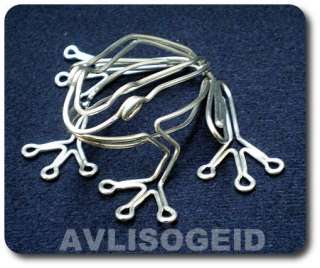 HAND MADE * FROG *.HANDCRAFTED ANIMAL.ALUMINUM WIRE ART  
