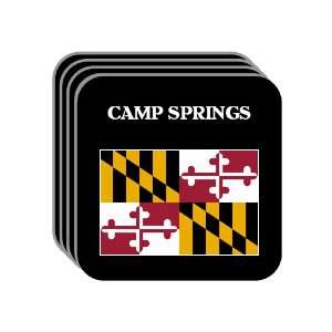  US State Flag   CAMP SPRINGS, Maryland (MD) Set of 4 Mini 