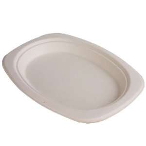    Eco Products EP P009 10 Oval Sugarcane Plate