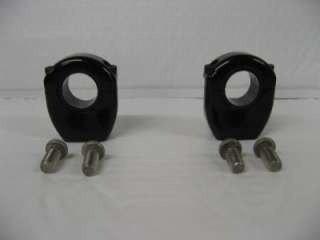   black handlebar clamps for all motorcycle speakers w/ screws  