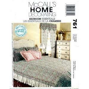  McCalls 761 Home Decorating Sewing Pattern Bedroom 