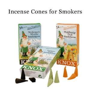  Mini Incense Smoker Cones, Assorted Scents, Pack of 24 
