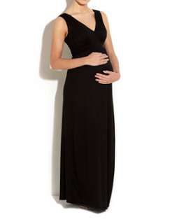 Black (Black) Maternity Black Jersey Maxi Dress  245745801  New Look