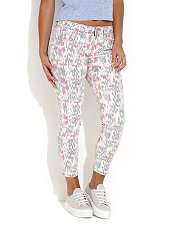   Col) Apache Multi Colour Print Cropped Jeans  250306199  New Look