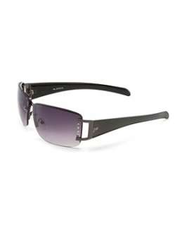 Black (Black) Bling Rimless Sunglasses  245877301  New Look