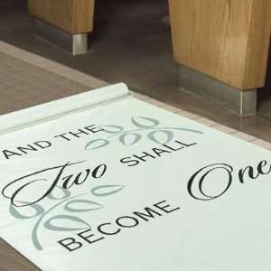  Two Shall Become One 100 Feet Long Aisle Runner