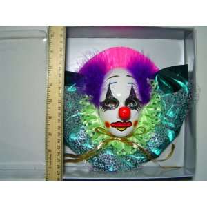  Ceramic Clown Mask for Wall   402 C 