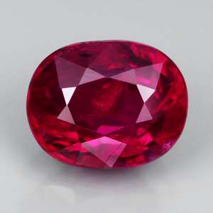  Unheated Untreated 1.02ct 5x6mm Oval Fiery Red RUBY, MOZAMBIQUE  