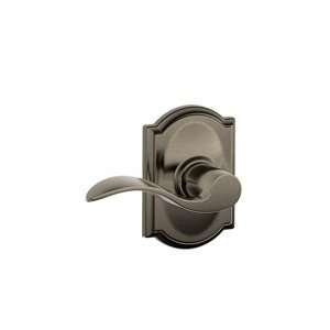   Pewter Passage Accent Style Lever with Camelot Rose