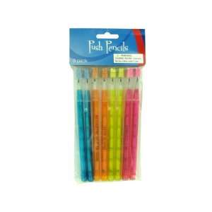  8Pk Push Pencils Case Pack 72