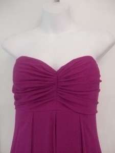   SILK chiffon STRAPLESS full length gown DRESS $890 nwt 12  