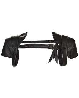 Logan Neitzel Leather Shoulder Epaulettes   Eva New York   farfetch 