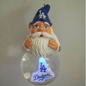 Los Angeles Dodgers Light Up Gnome Snow Globe Ornament 