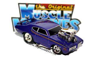 Muscle Machines 69 Pontiac GTO Judge blue  
