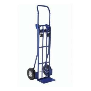  Steel 2 In 1 Convertible Hand Truck With Pneumatic Wheels 