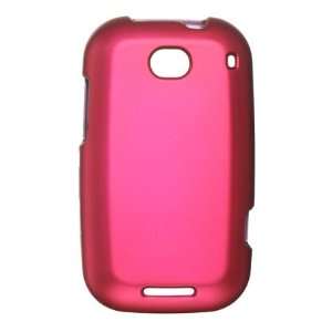  Motorola MB520 Bravo Rubberized Shield Hard Case   Pink 