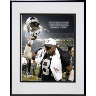 Photo File Oakland Raiders Tim Brown 1000 Career Catch Framed Photo 