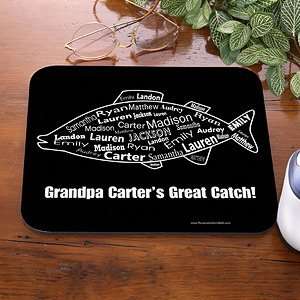  Fathers Day Gifts   Personalized Fishing Mouse Pad   What 