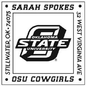  Oklahoma State Square Stamp Collegiate Snap Stamp Arts 