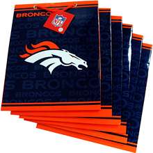 Pro Specialties Denver Broncos Team Logo Medium Size Gift Bag (6 Pack 