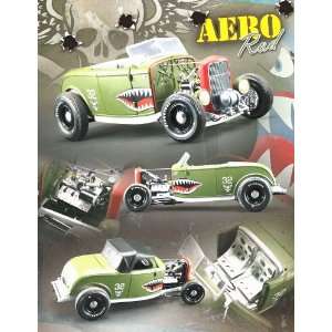  1932 Ford Deuce Highboy Aero Rod Olive Drab 1/18 GMP Toys 