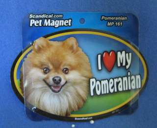 Love My Precious POMERANIAN Dog Lovers Car or Fridge Magnet  