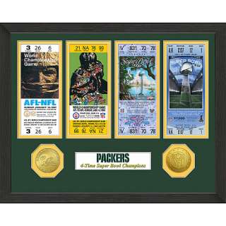 Highland Mint Green Bay Packers Super Bowl Champions Ticket Collection 