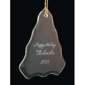 Personalized Tree Beveled Glass Ornament