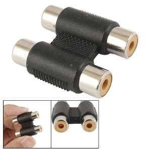   Dual RCA Female to Female Extension Adapter Connector Electronics